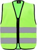 Korntex KX201 Kids´ Hi-Vis Safety Vest With Front Zipper Aalborg - Lime Green - S (7-12 years) afbeelding