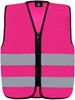 Korntex KX201 Kids´ Hi-Vis Safety Vest With Front Zipper Aalborg - Magenta - S (7-12 years) afbeelding