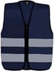 Korntex KX201 Kids´ Hi-Vis Safety Vest With Front Zipper Aalborg - Navy - S (7-12 years) afbeelding