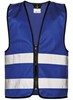 Korntex KX201 Kids´ Hi-Vis Safety Vest With Front Zipper Aalborg - Royal Blue - XXS (3/4 years) afbeelding