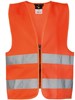 Korntex KX201 Kids´ Hi-Vis Safety Vest With Front Zipper Aalborg - Signal Orange - XXS (3/4 years) afbeelding
