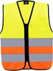 Korntex KX201 Kids´ Hi-Vis Safety Vest With Front Zipper Aalborg - Signal Yellow/Signal Orange - XXS (3/4 years) afbeelding