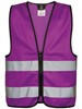 Korntex KX201 Kids´ Hi-Vis Safety Vest With Front Zipper Aalborg - Violett - S (7-12 years) afbeelding