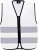 Korntex KX201 Kids´ Hi-Vis Safety Vest With Front Zipper Aalborg - White - S (7-12 years) afbeelding