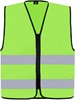 Korntex KX217 Hi-Vis Safety Vest Cologne With Front Zipper - Lime Green - 4XL afbeelding