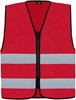 Korntex KX217 Hi-Vis Safety Vest Cologne With Front Zipper - Red - XXL afbeelding