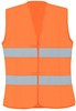 Korntex KX503 Ladies Fit Hi-Vis Safety Vest Frankfurt - Signal Orange - S (34/36) afbeelding