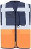 Korntex KX802 Executive Multifunctional Safety Vest Berlin - Navy/Orange - XL afbeelding