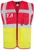 Korntex KX802 Executive Multifunctional Safety Vest Berlin - Red/Yellow - XL afbeelding