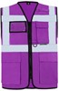 Korntex KX802 Executive Multifunctional Safety Vest Berlin - Violett - XXL afbeelding