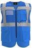 Korntex KX808 Multifunctional Hi-Vis Mesh-Vest Athens - Blue - 5XL afbeelding
