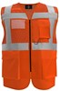 Korntex KX808 Multifunctional Hi-Vis Mesh-Vest Athens - Signal Orange - 5XL afbeelding