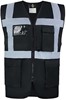 Korntex KX810 CO² Neutral Multifunctional Executive Safety Vest Hamburg - Black - 4XL afbeelding