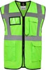 Korntex KX810 CO² Neutral Multifunctional Executive Safety Vest Hamburg - Neon Green - L afbeelding