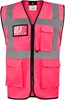 Korntex KX810 CO² Neutral Multifunctional Executive Safety Vest Hamburg - Neon Pink - 3XL afbeelding