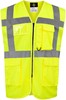 Korntex KX810 CO² Neutral Multifunctional Executive Safety Vest Hamburg - Signal Yellow - M afbeelding