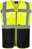 Korntex KX810 CO² Neutral Multifunctional Executive Safety Vest Hamburg - Signal Yellow/Black - 5XL afbeelding