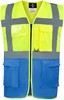 Korntex KX810 CO² Neutral Multifunctional Executive Safety Vest Hamburg - Yellow/Blue - M afbeelding