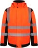 Korntex KX812 Premium Printable Hi-Vis Softshell Safety Jacket Copenhagen - Signal Orange/Black - 5XL