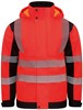 Korntex KX812 Premium Printable Hi-Vis Softshell Safety Jacket Copenhagen - Signal Red/Black - 4XL