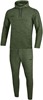 JAKO M9629 Joggingpak Met Sweaterkap Premium Basics - Kaki Gemeleerd - L afbeelding