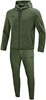 JAKO M9729D Joggingpak Met Kap Premium Basics Dames - Kaki Gemeleerd - 36 afbeelding