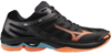 Mizuno V1GA246006 Indoor Wave Voltage 2 - Black/Orange - 44.5 afbeelding