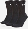 Nike SX7664 Everyday Cushioned Crew Socks 3-Pack - Zwart - 34-38 afbeelding