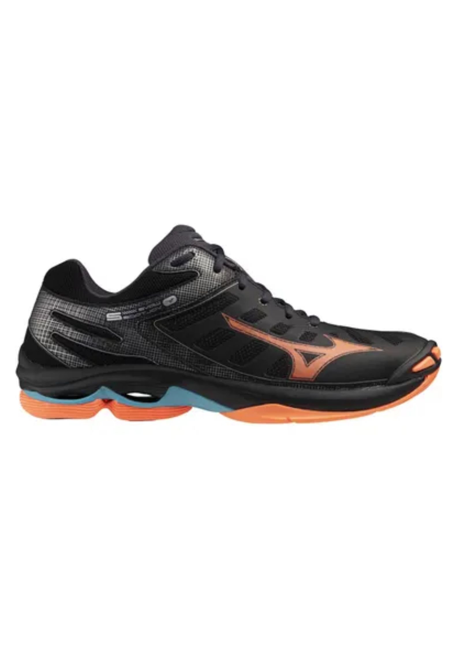 Mizuno Indoor Wave Voltage 2 - Wart/Oranje - 44.5 afbeelding