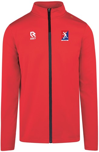 SC Doesburg Crossbar Full-Zip Top Rood