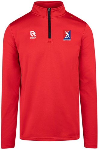 SC Doesburg Crossbar Half-Zip Top Rood