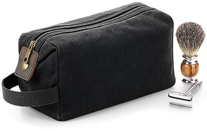 Quadra QD651 Heritage Waxed Canvas Wash Bag