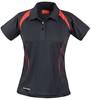 Spiro RT177F Women´s Team Spirit Polo - Black/Red - XL (42) afbeelding