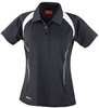 Spiro RT177F Women´s Team Spirit Polo - Black/White - XS (34) afbeelding