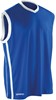 Basketbal Tanktop blauw/wit maat M