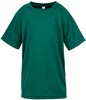 Spiro RT287J Junior Performance Aircool Tee - Bottle Green - L (9-10) afbeelding