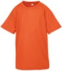 Spiro RT287J Junior Performance Aircool Tee - Fluorescent Orange - XS (3-4) afbeelding