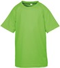 Spiro RT287J Junior Performance Aircool Tee - Lime - S (5-6) afbeelding