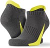 Spiro RT293X Sneaker Sports Socks (3 Pair Pack) - Grey/Lime - L/XL afbeelding