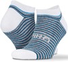 Spiro RT295 3-Pack Mixed Stripe Coolmax Sneaker Socks - White/Grey/Blue - L/XL afbeelding