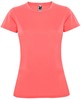 Fluor Koraal dames sportshirt korte mouwen MonteCarlo merk Roly maat M