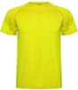 Fluor Geel unisex sportshirt korte mouwen MonteCarlo merk Roly maat L
