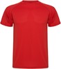 Rood kinder unisex sportshirt korte mouwen MonteCarlo merk Roly 8 jaar 122-128