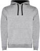 Roly RY1067 Men´s Urban Hooded Sweatshirt - Heather Grey 58/Black 02 - XS afbeelding