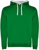 Roly RY1067 Men´s Urban Hooded Sweatshirt - Kelly Green 20/White 01 - 3XL afbeelding