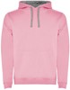 Roly RY1067 Men´s Urban Hooded Sweatshirt - Light Pink 48/Heather Grey 58 - S afbeelding