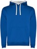 Roly RY1067 Men´s Urban Hooded Sweatshirt - Royal Blue 05/White 01 - M afbeelding