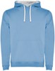 Roly RY1067 Men´s Urban Hooded Sweatshirt - Sky Blue 10/White 01 - M afbeelding