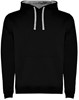 Roly RY1067K Kids´ Urban Hooded Sweatshirt - Black 02/Heather Grey 58 - 9/10 years afbeelding