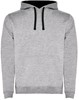 Roly RY1067K Kids´ Urban Hooded Sweatshirt - Heather Grey 58/Black 02 - 9/10 years afbeelding